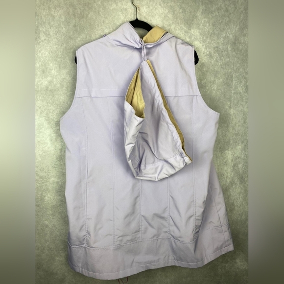 Coldwater Creek Lavender Sky Hooded Tunic Length Vest Women Size 1X - Picture 4 of 9
